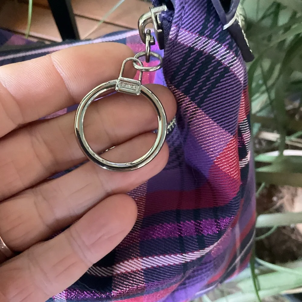 Coach Poppy Tartan hobo, 4 hang tags, like new, statement bag for vintage lovers - Picture 9 of 13